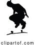 Vector Illustration of Skateboarder Skater Silhouette by AtStockIllustration