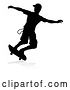 Vector Illustration of Skater Skateboarder Silhouette by AtStockIllustration