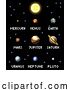 Vector Illustration of Solar System Planets 8 Bit Video Game Pixel Art by AtStockIllustration