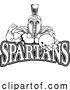 Vector Illustration of Spartan Trojan Bowling Sports Mascot by AtStockIllustration