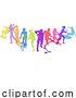 Vector Illustration of Sports Active Fitness Sport Silhouettes People by AtStockIllustration