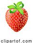 Vector Illustration of Strawberry Emoji Emoticon Icon by AtStockIllustration