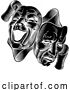 Vector Illustration of Theatre Drama Comedy and Tragedy Masks by AtStockIllustration