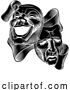 Vector Illustration of Theatre Drama Comedy and Tragedy Masks by AtStockIllustration