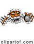 Vector Illustration of Tiger Golf Ball Sports Team Animal Mascot by AtStockIllustration