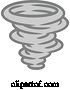 Vector Illustration of Tornado Air Element Icon by AtStockIllustration