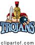 Vector Illustration of Trojan Spartan Bowling Sports Mascot by AtStockIllustration