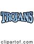 Vector Illustration of Trojans Sports Team Name Text Style by AtStockIllustration