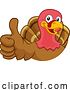 Vector Illustration of Turkey Thanksgiving or Christmas Character by AtStockIllustration
