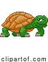 Vector Illustration of Turtle Tortoise Pixel Art Video Game by AtStockIllustration