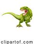 Vector Illustration of Tyrannosaurus T Rex Dinosaur Roaring by AtStockIllustration