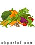 Vector Illustration of Vegetables Fruit Food Produce Illustration by AtStockIllustration