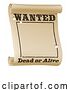 Vector Illustration of Wanted Poster Background Sign by AtStockIllustration
