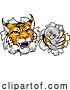 Vector Illustration of Wildcat Bobcat Gamer Video Game Animal Team Mascot by AtStockIllustration