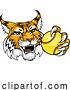 Vector Illustration of Wildcat Bobcat Softball Animal Sports Team Mascot by AtStockIllustration