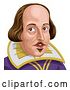 Vector Illustration of William Shakespeare Portrait by AtStockIllustration