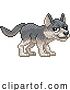 Vector Illustration of Wolf Pixel Art Animal Video Game by AtStockIllustration