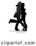Vector Illustration of Young Friends Silhouette by AtStockIllustration