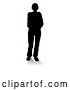 Vector Illustration of Young Person Silhouette by AtStockIllustration